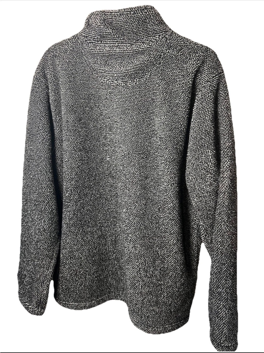 Telluride Clothing Co Men’s Fleece Quarter Zip Pullover - Gray/white L Camping - Picture 2 of 5